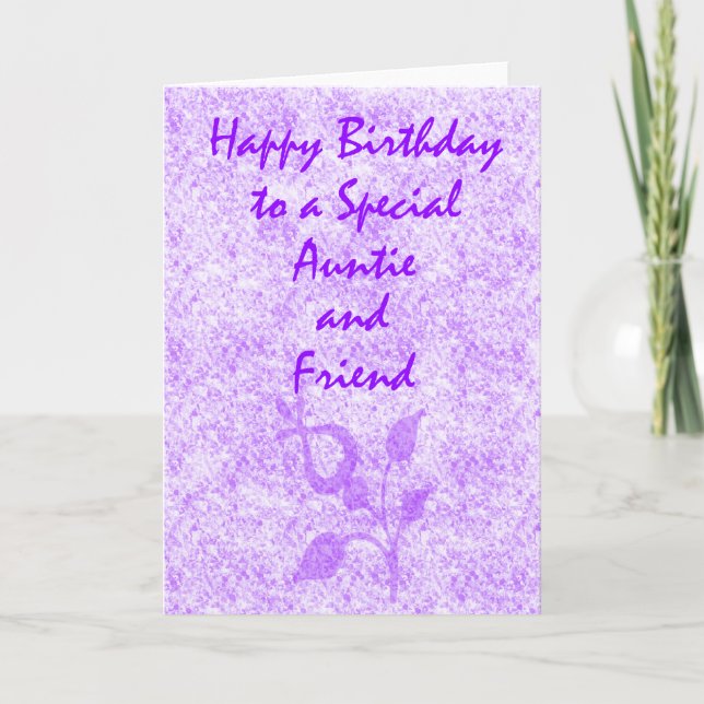 Special Aunt Birthday Card (Front)
