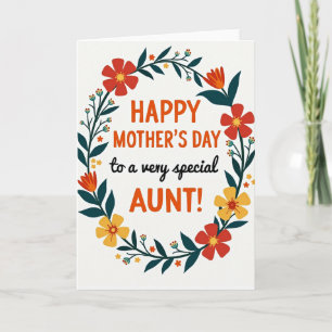 Special Aunt Message Art Card
