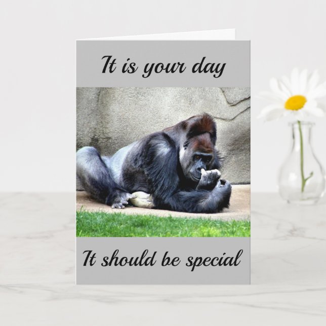 SPECIAL BIRTHDAY *JUST LIKE YOU* CARD (Small Plant)