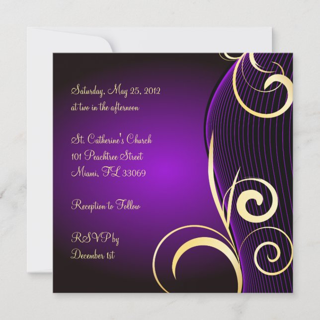 Special birthday or anniversary invitation (Front)