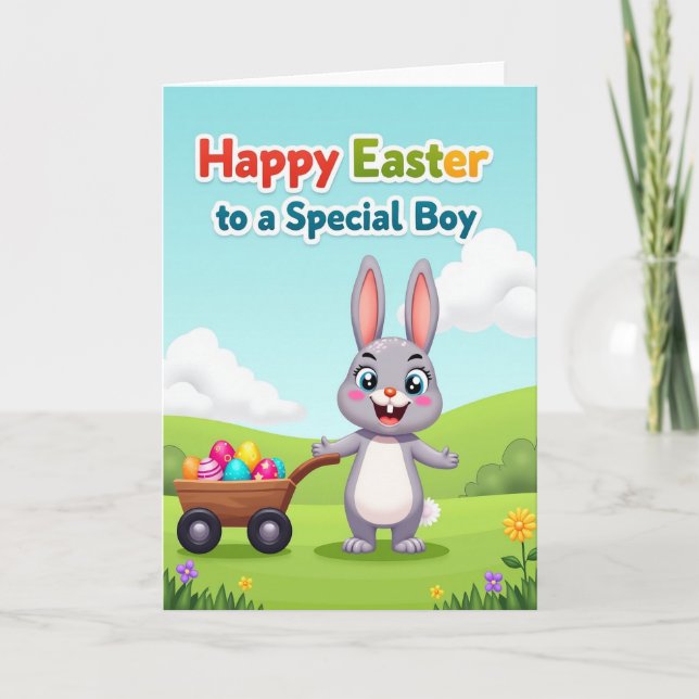 Special Boy Springtime Fun Card (Front)