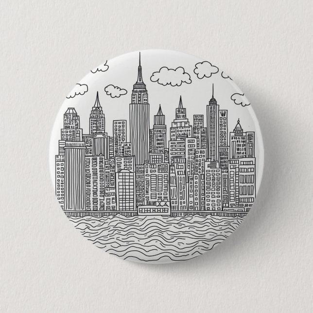 Special button for Manhattan Skyscrapers. (Front)