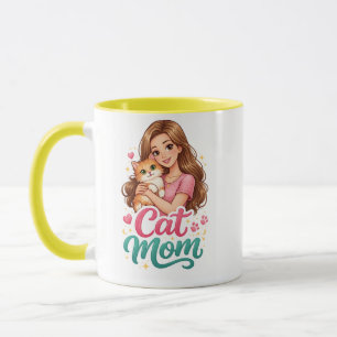 Special Cat Mom Mug – Cute Kitty Lover Coffee Cup 