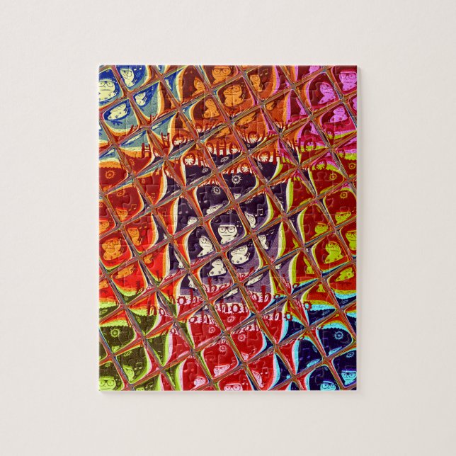 Special Christmas colors Snow  Santa HoHoho Pop Ar Jigsaw Puzzle (Vertical)