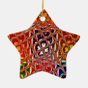 Special Christmas colours Snow  Santa HoHoho Pop A Ceramic Ornament