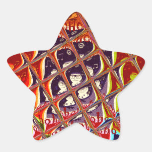 Special Christmas colours Snow  Santa HoHoho Pop A Star Sticker