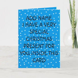 Special Christmas Present Card