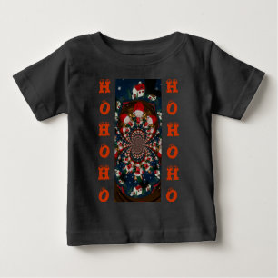 Special Christmas Santa Kaleidoscope Design Baby T-Shirt