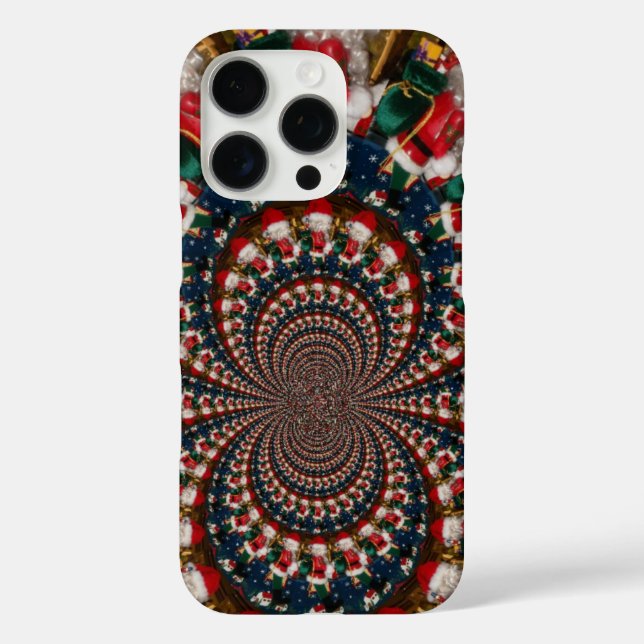 Special Christmas Santa Kaleidoscope Design Case-Mate iPhone Case (Back)