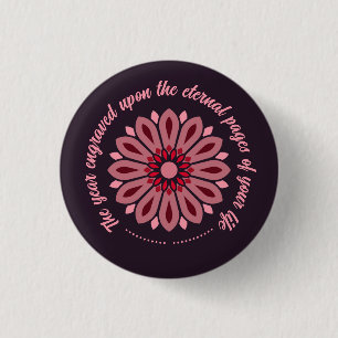 SPECIAL COLORFULL MODERN GIFT DAUGHTER SISTER MOM 3 CM ROUND BADGE