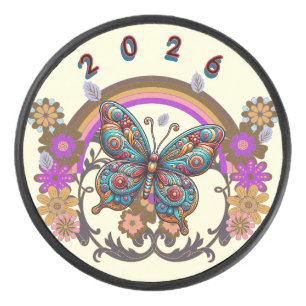 SPECIAL COLORFULL MODERN GIFT DAUGHTER SISTER MOM HOCKEY PUCK