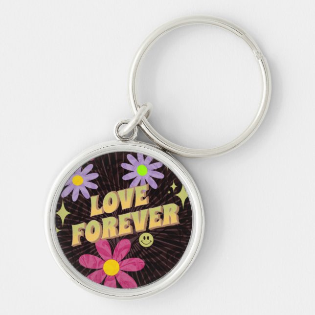 SPECIAL COLORFULL MODERN GIFT DAUGHTER SISTER MOM  KEY RING (Front)