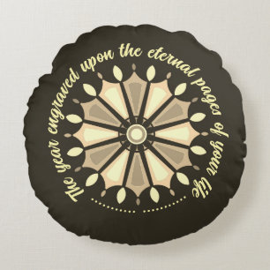 SPECIAL COLORFULL MODERN GIFT DAUGHTER SISTER MOM ROUND CUSHION