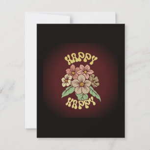 SPECIAL COLORFULL MODERN GIFT DAUGHTER SISTER MOM RSVP CARD