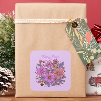 SPECIAL COLORFULL MODERN GIFT DAUGHTER SISTER MOM  SQUARE STICKER