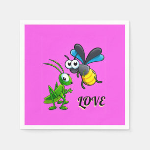 SPECIAL COLOURFULL LOVE GIFT DAUGHTER SON WEDDING NAPKIN