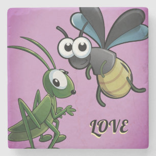 SPECIAL COLOURFULL LOVE GIFT DAUGHTER SON WEDDING STONE COASTER