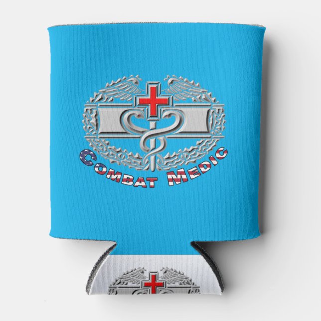 Special Combat Medic Badge Design Can Cooler (Front)
