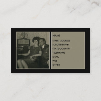 SPECIAL COUPLE PROFILE CARD++ BUSINESS CARD