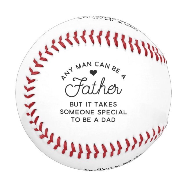 Special Dad Quote Design Baseball (Front Left)