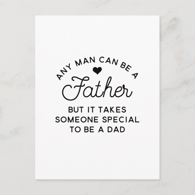 Special Dad Quote Design Postcard (Front)