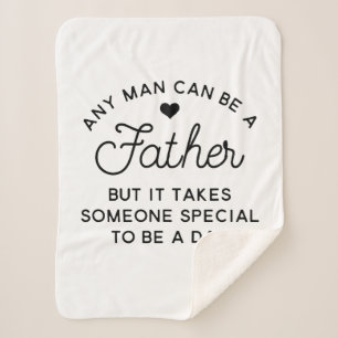 Special Dad Quote Design Sherpa Blanket