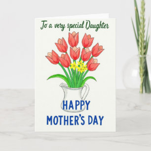 Special Daughter Bouquet Card