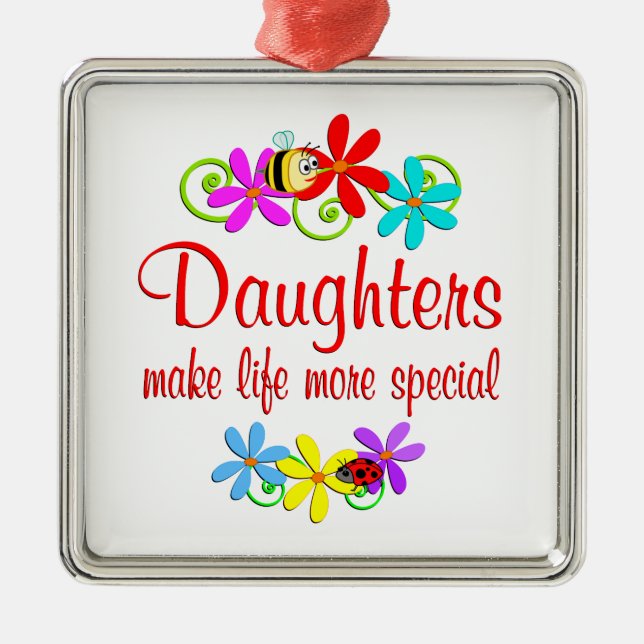 Special Daughter Metal Ornament (Front)