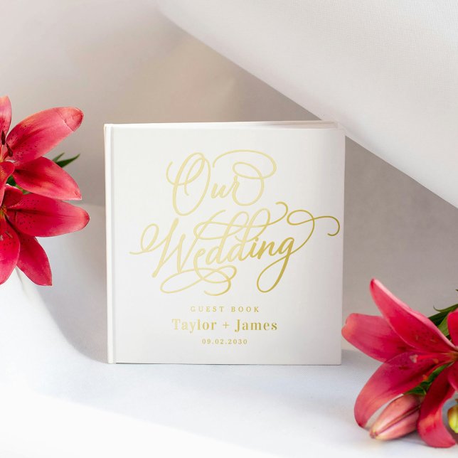 Special Day Editable Colour Foil Wedding Guest Boo Guest Book (Creator Uploaded)