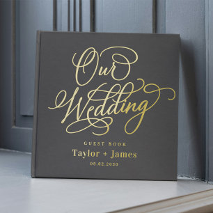 Special Day Editable Colour Foil Wedding Guest Boo Guest Book