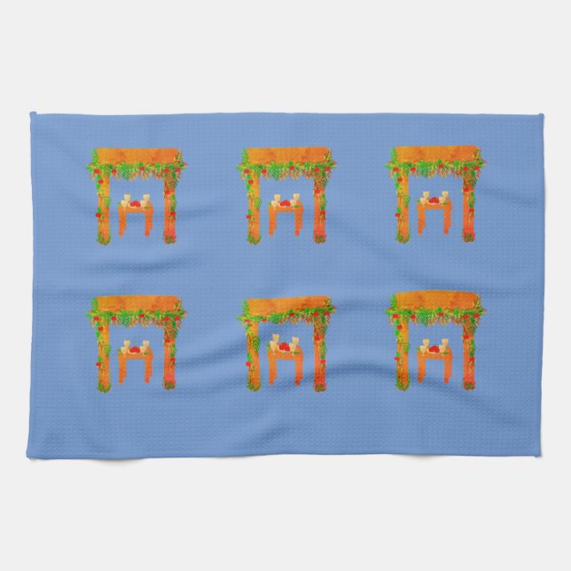 special day Happy Sukkot Tea Towel (Horizontal)