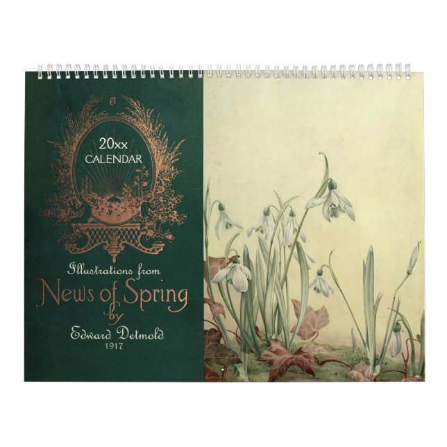 Special Days Vintage Floral Botanical Illustration Calendar (Cover)