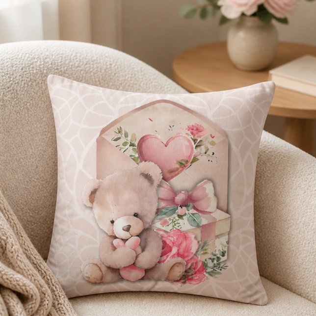 Special Delivery Adorable Teddy Bear  Cushion (Creator Uploaded)