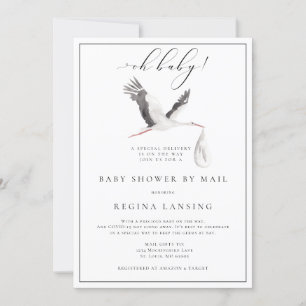 Special Delivery Baby Shower by Mail Invitation
