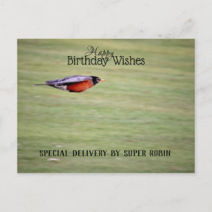 Special Delivery Birthday Wishes Postcard