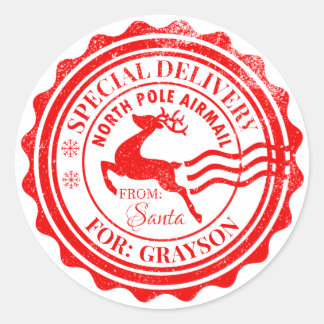 Special Delivery Christmas Gift Tag From Santa