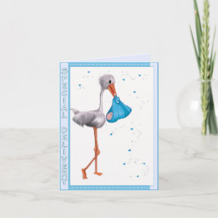 Special Delivery - Congratulations Card - Boy