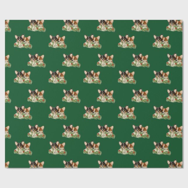 "Special Delivery" Corgi Wrapping Paper (Flat)
