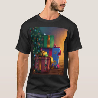 Special Delivery - Dragon In Christmas Present Und T-Shirt