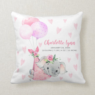Special Delivery Elephant Baby Shower Cushion