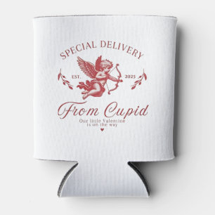 Special Delivery from Cupid Valentine Pregnant Mum Can Cooler