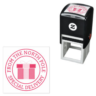 Special Delivery from North Pole red rubber stamp