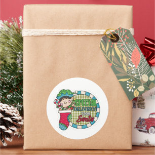 Special Delivery from Santa Classic Round Sticker