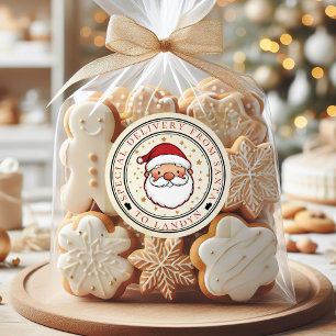 Special Delivery From Santa Custom  Classic Round Sticker