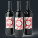 Special Delivery From Santa North Pole Christmas Wine Label<br><div class="desc">A fun Christmas wine label from the North Pole for packaging your Christmas beverage gifts. Designed for you by Blackberry Boulevard.</div>