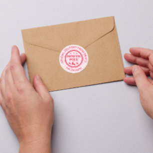 Special Delivery From Santa North Pole Holiday Classic Round Sticker