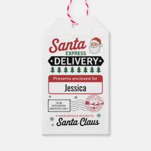 Special Delivery from Santa North Pole workshop Gift Tags