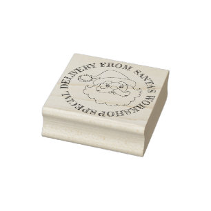 Special Delivery From Santas Workshop Rubber Stamp