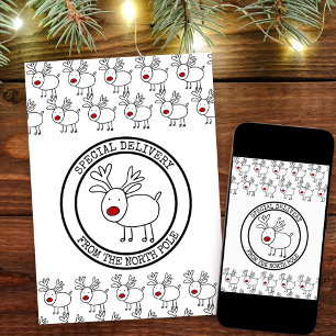 Special Delivery from the North Pole Personalised Holiday Card