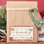 Special Delivery From The North Pole Personalised Rectangular Sticker<br><div class="desc">Special Delivery From The North Pole Personalised Rectangular Sticker</div>